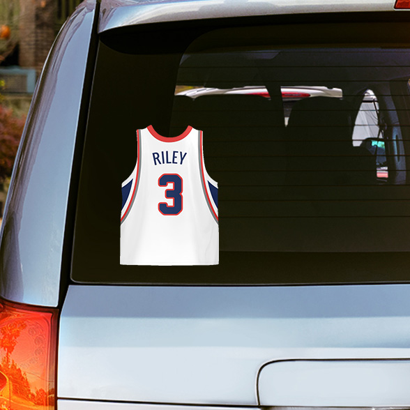 Basketball Jersey Car Decal