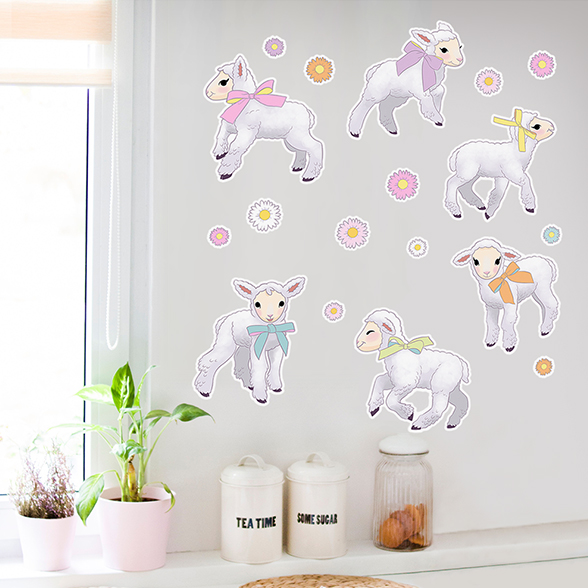 Easter Lamb Decals